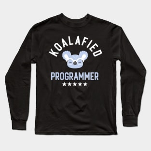 Koalafied Programmer - Funny Gift Idea for Programmers Long Sleeve T-Shirt